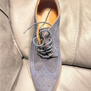 Nordstrom Men's Classic Blue Suede Oxfords